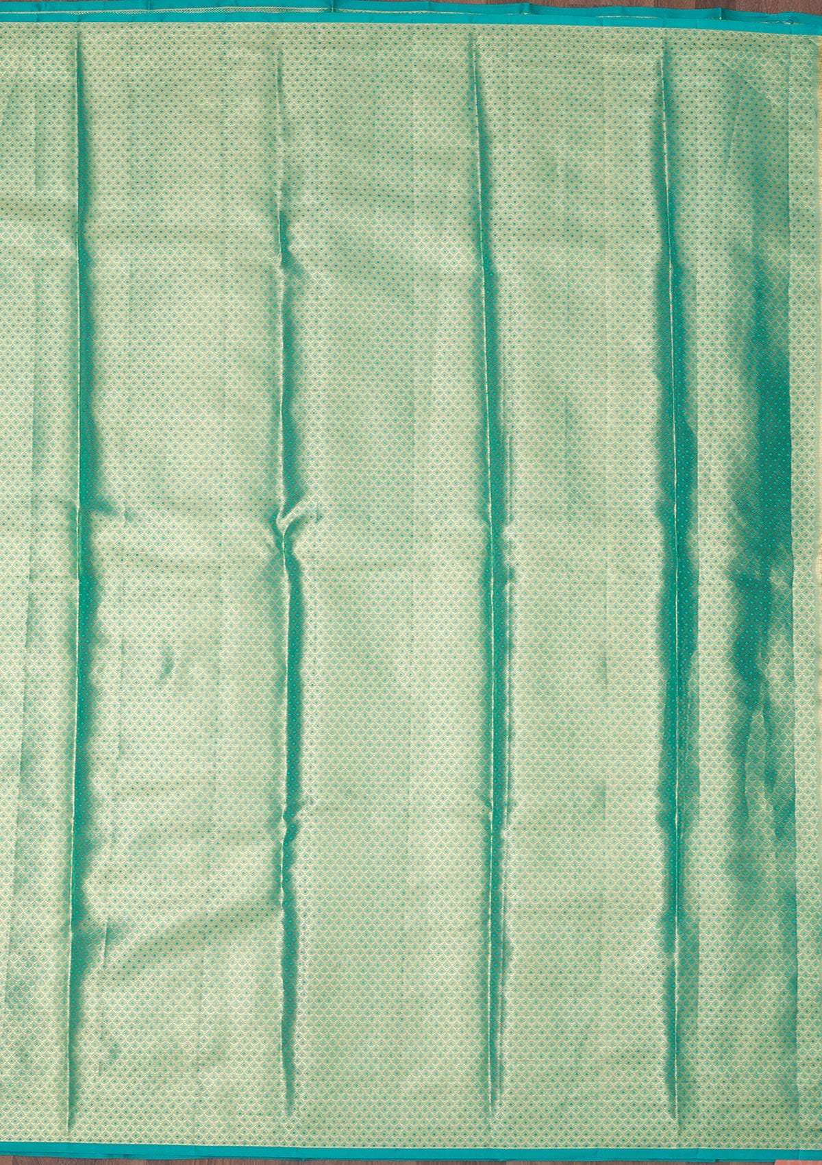 Turquoise Blue Zariwork Pure Silk Saree