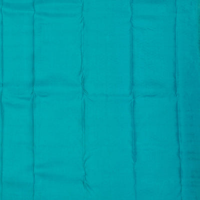 Turquoise Blue Zariwork Pure Silk Saree