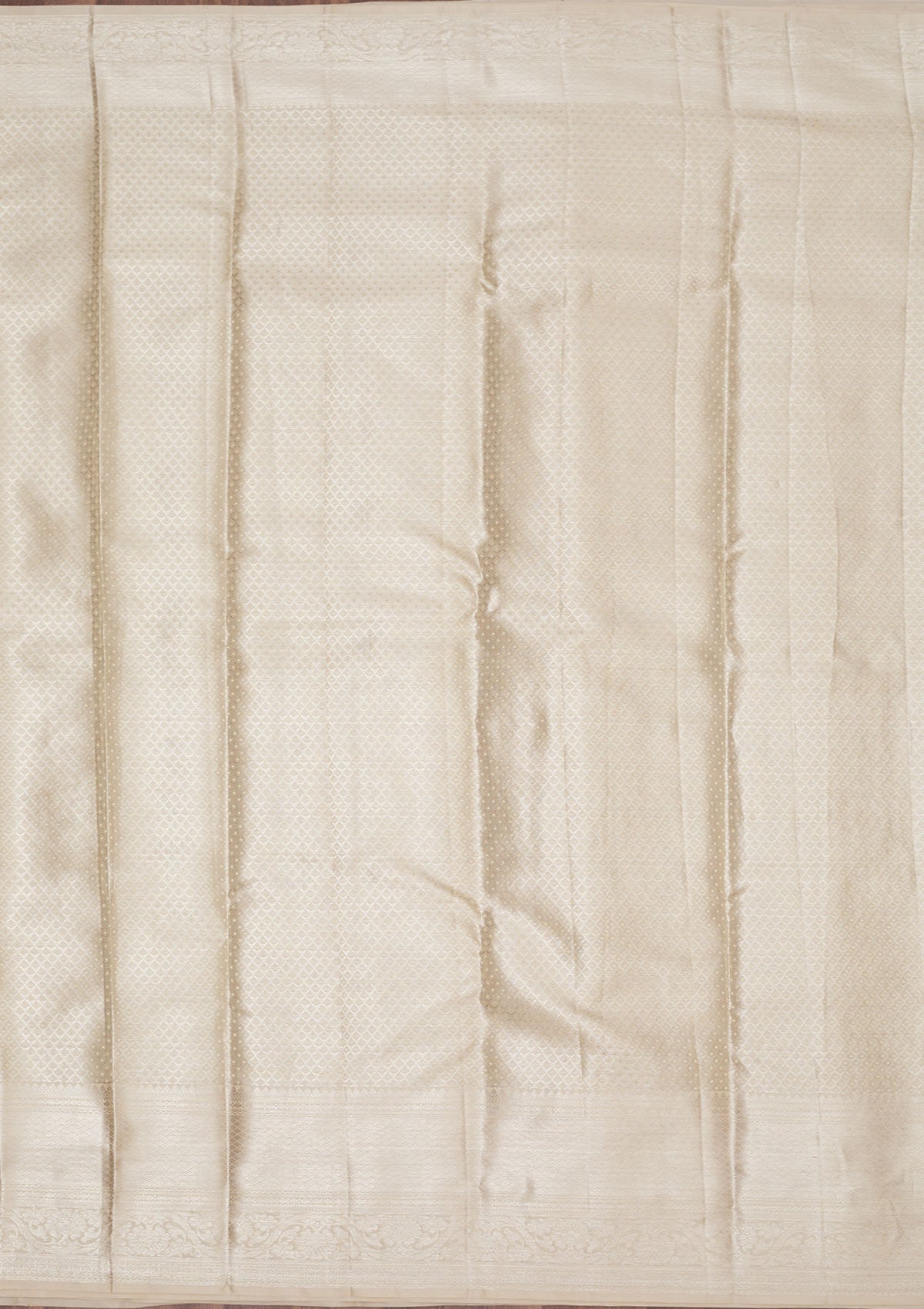 White Zariwork Pure Silk Saree