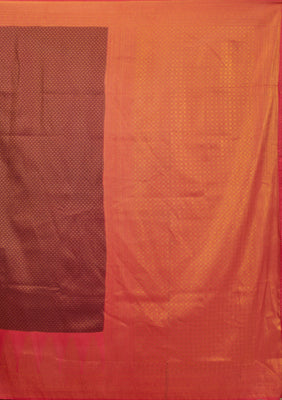 Wine Zariwork Art Silk Saree