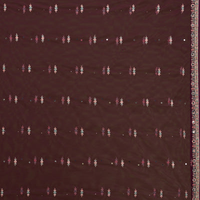 Wine Zariwork Net Readymade Lehenga