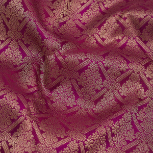 Wine Zariwork Pure Silk Saree