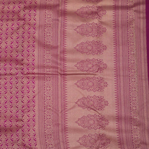 Wine Zariwork Pure Silk Saree