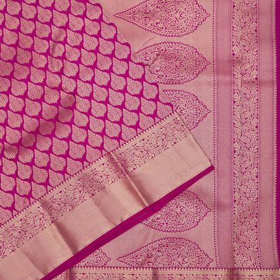 Wine Zariwork Pure Silk Saree