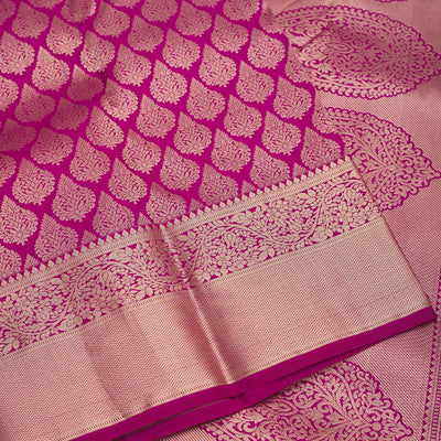 Wine Zariwork Pure Silk Saree