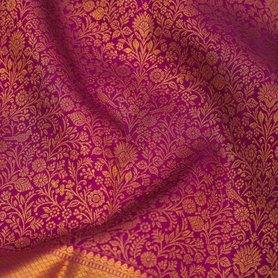 Wine Zariwork Pure Silk Saree