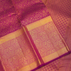 Wine Zariwork Pure Silk Saree