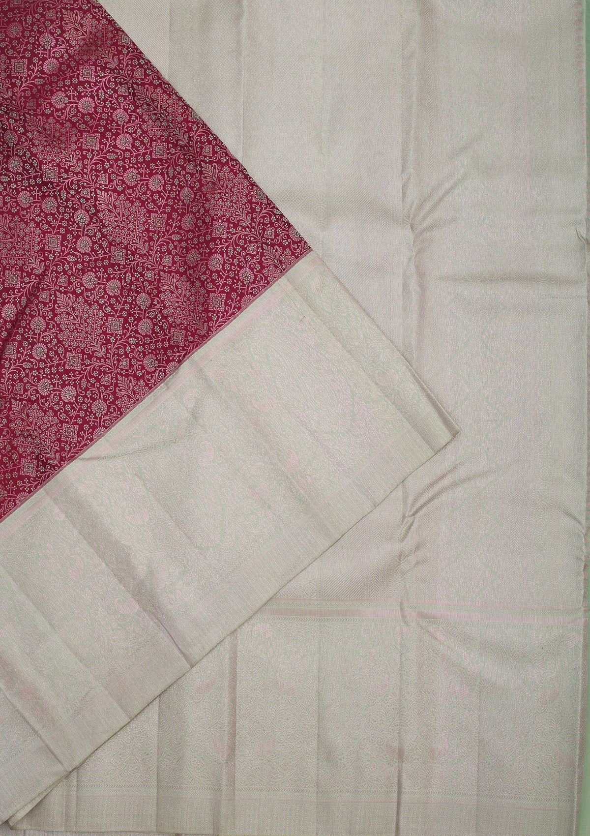 Wine Zariwork Pure Silk Saree