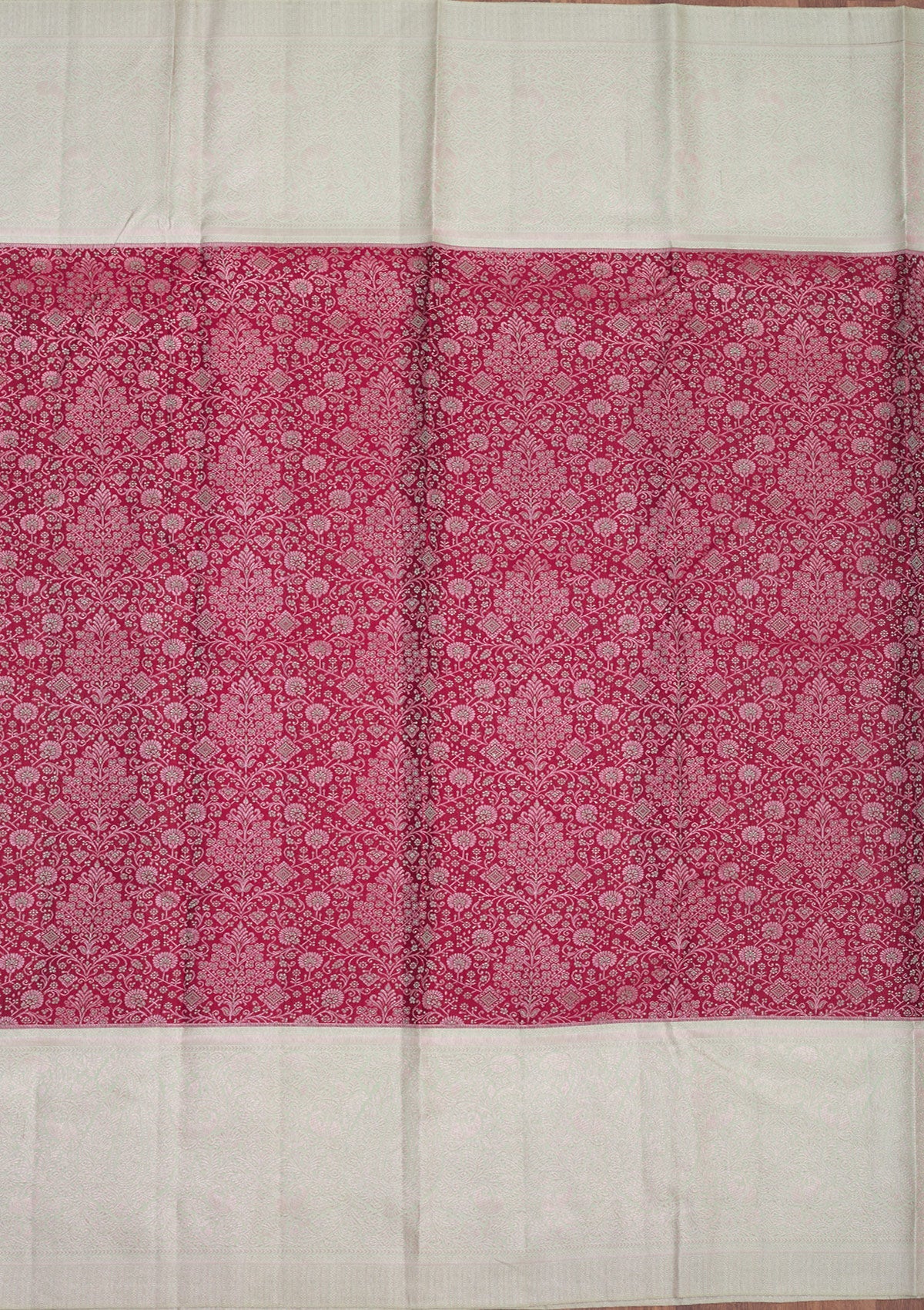 Wine Zariwork Pure Silk Saree