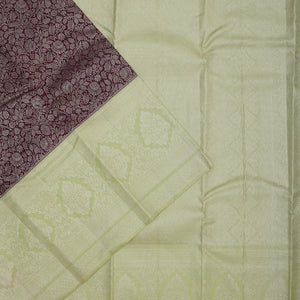 Wine Zariwork Pure Silk Saree