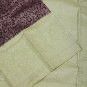 Wine Zariwork Pure Silk Saree