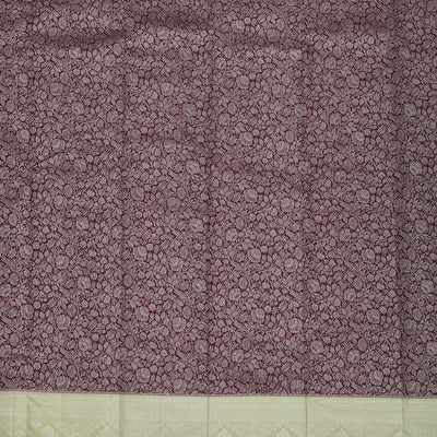 Wine Zariwork Pure Silk Saree