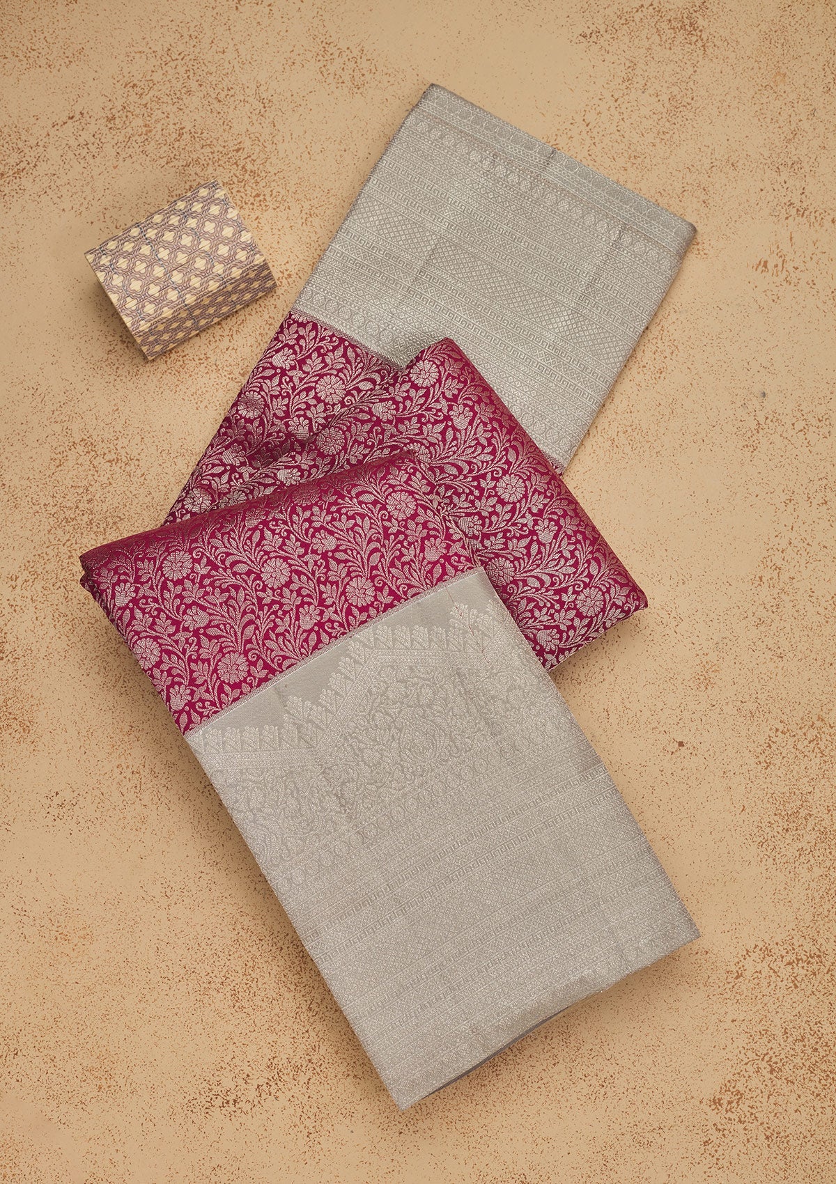 Wine Zariwork Pure Silk Saree