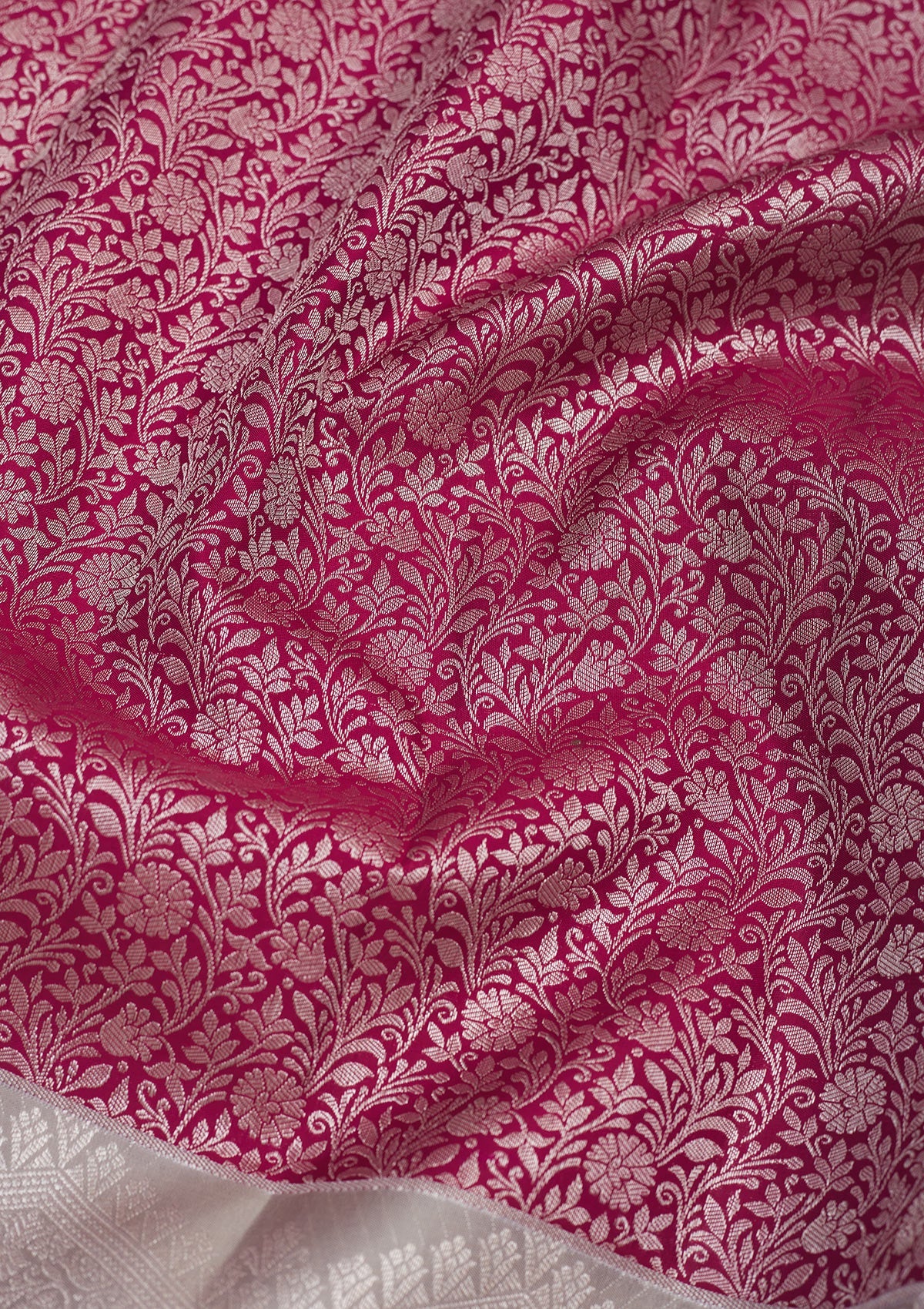 Wine Zariwork Pure Silk Saree