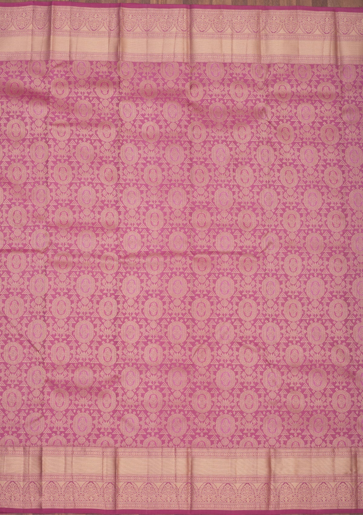 Wine Zariwork Pure Silk Saree