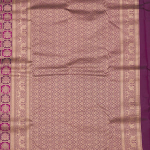 Wine Zariwork Pure Silk Saree