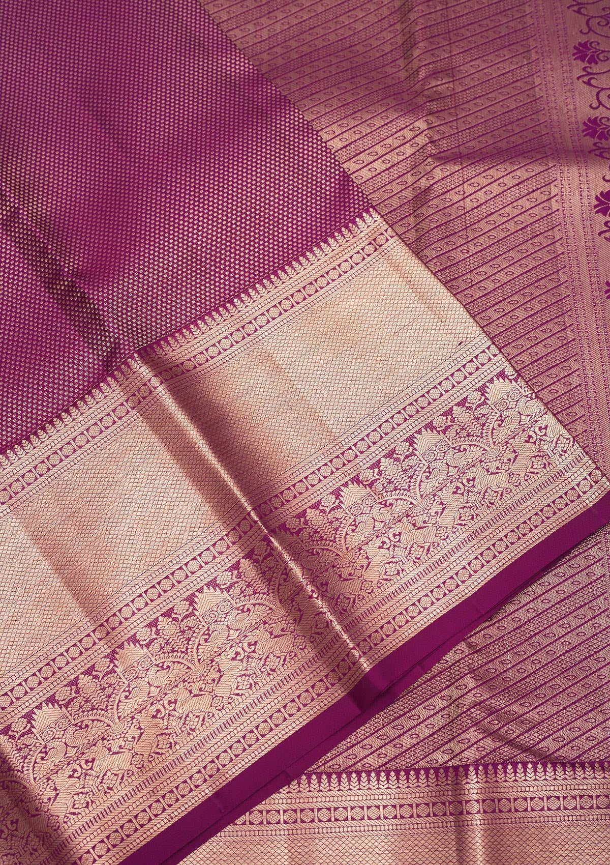 Wine Zariwork Pure Silk Saree