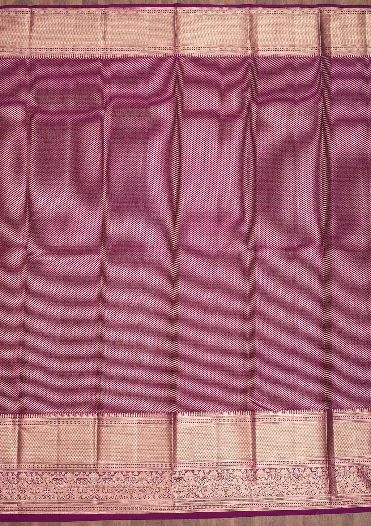 Wine Zariwork Pure Silk Saree