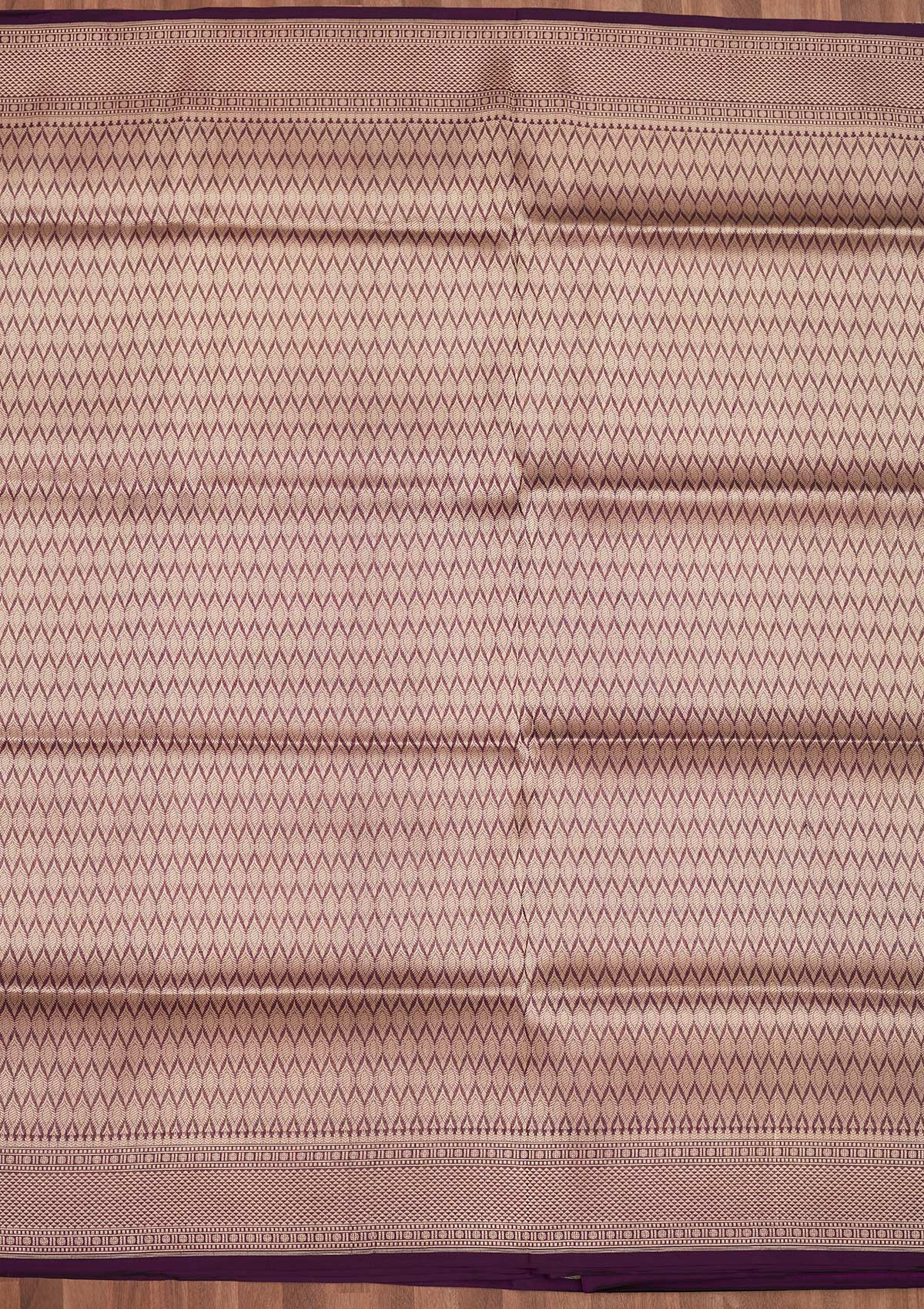 Wine Zariwork Pure Silk Saree