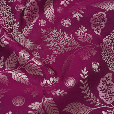 Wine Zariwork Pure Silk Saree