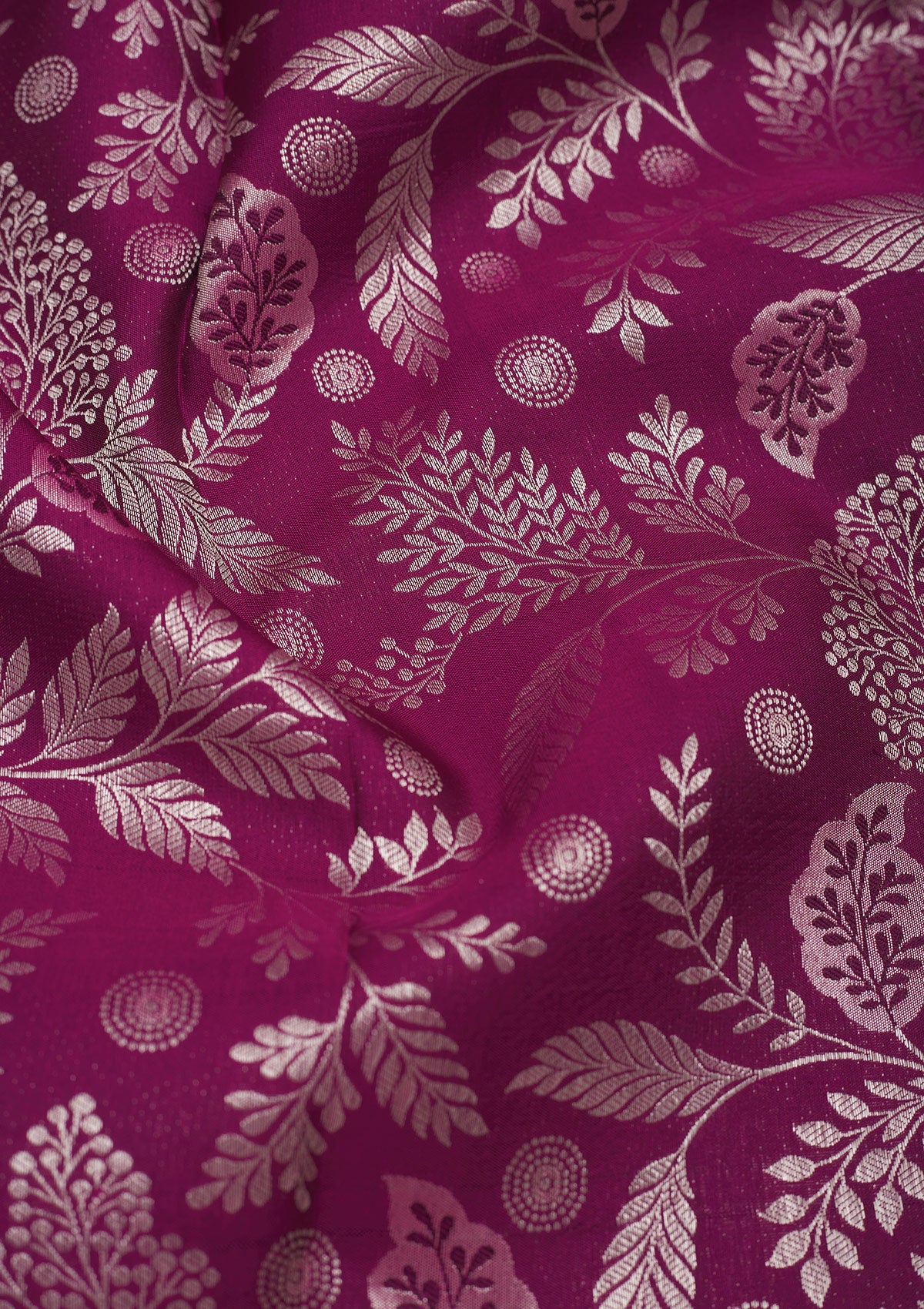 Wine Zariwork Pure Silk Saree