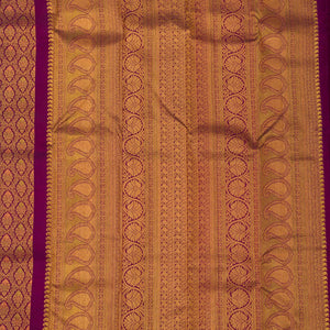 Wine Zariwork Pure Silk Saree