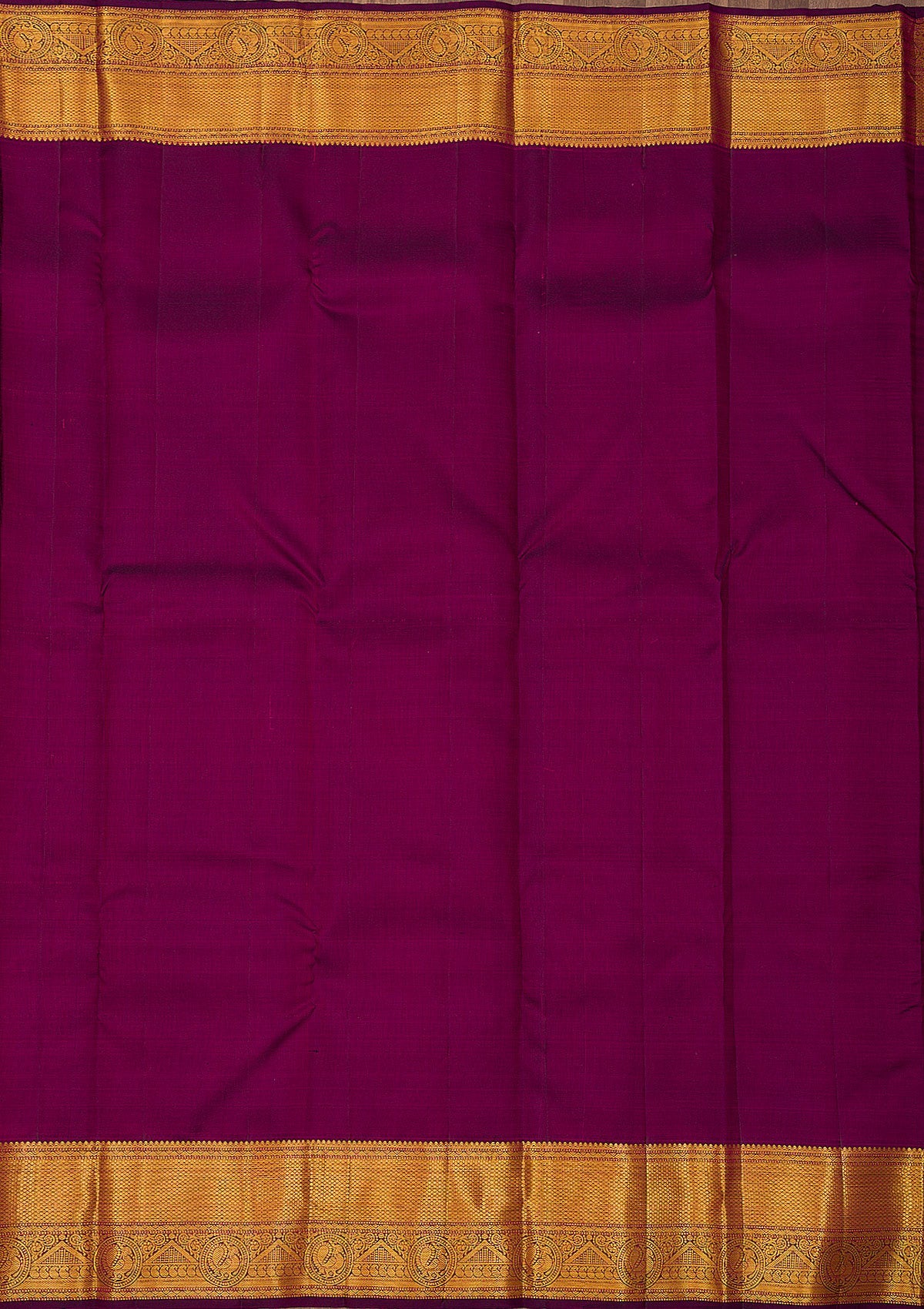 Wine Zariwork Pure Silk Saree