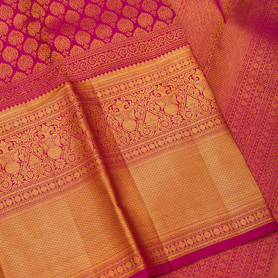 Wine Zariwork Pure Silk Saree