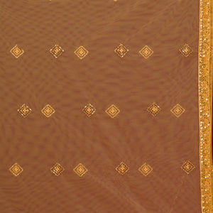 Yellow Sequins Net Readymade Lehenga