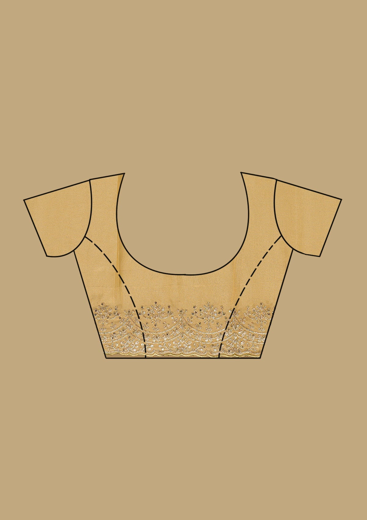 Yellow Threadwork Tissue Saree