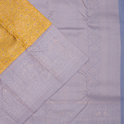 Yellow Zariwork Pure Silk Saree