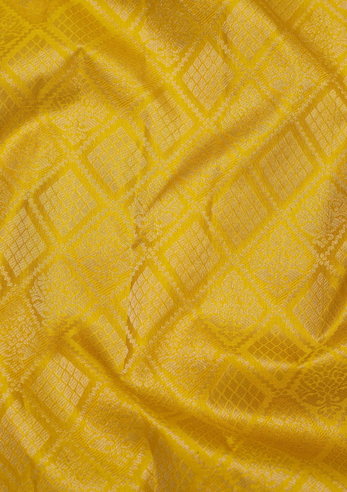 Yellow Zariwork Pure Silk Saree
