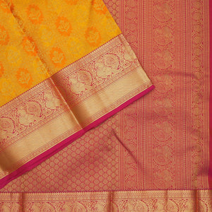 Yellow Zariwork Pure Silk Saree