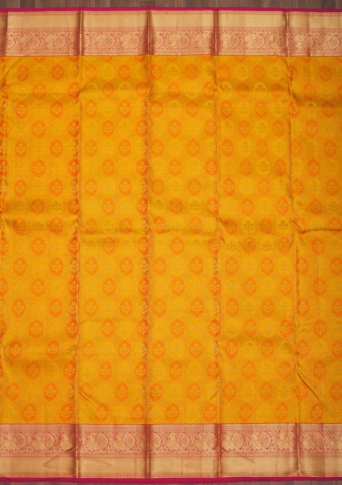 Yellow Zariwork Pure Silk Saree