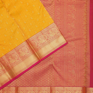 Yellow Zariwork Pure Silk Saree