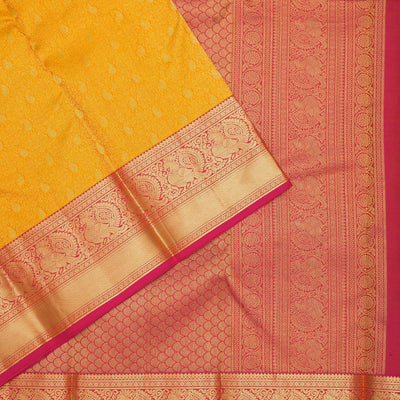 Yellow Zariwork Pure Silk Saree