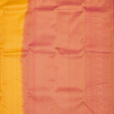 Yellow Zariwork Pure Silk Saree