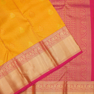 Yellow Zariwork Pure Silk Saree