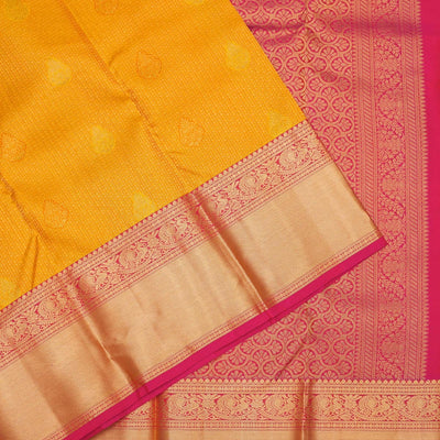 Yellow Zariwork Pure Silk Saree