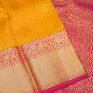 Yellow Zariwork Pure Silk Saree