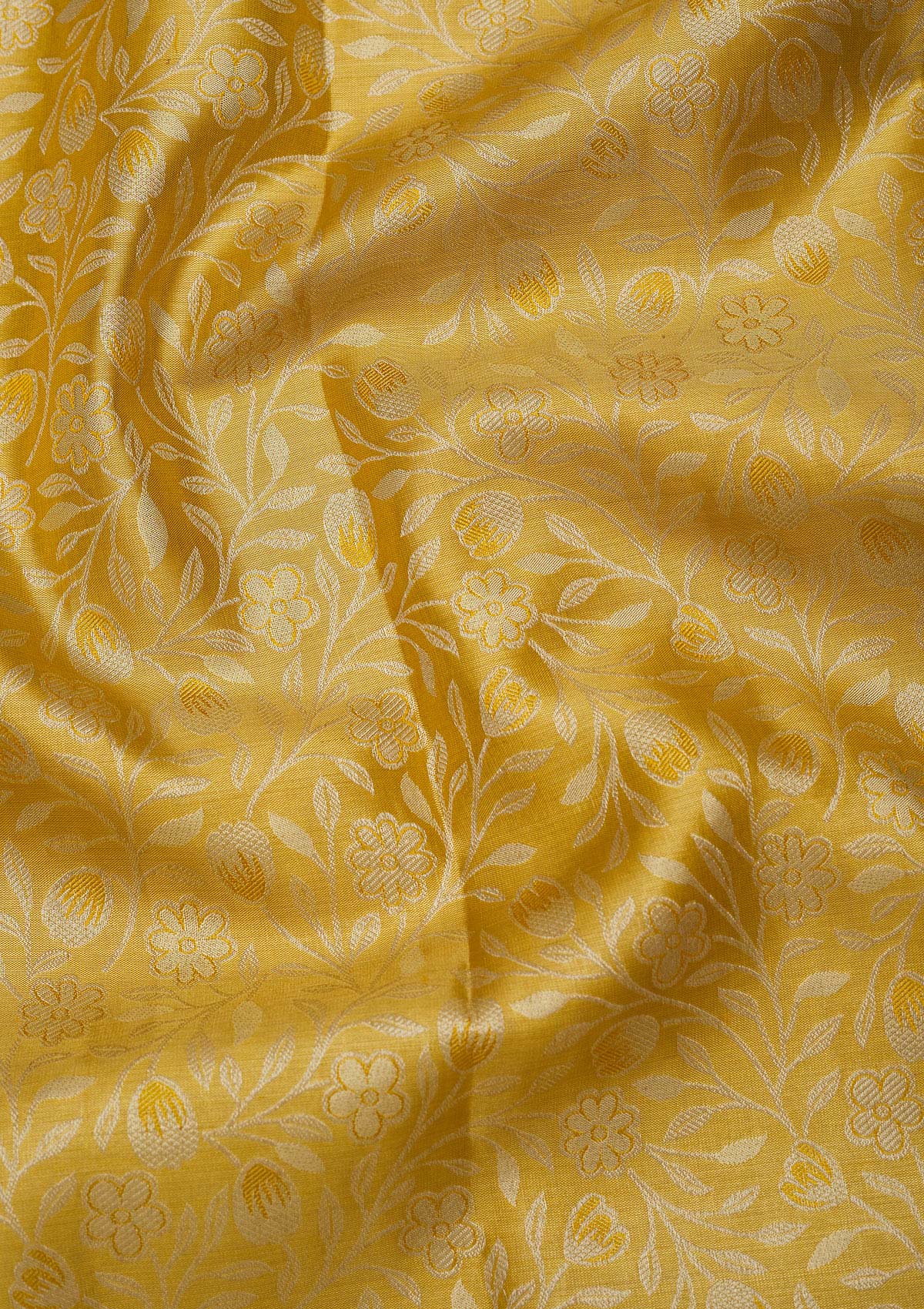 Yellow Zariwork Pure Silk Saree