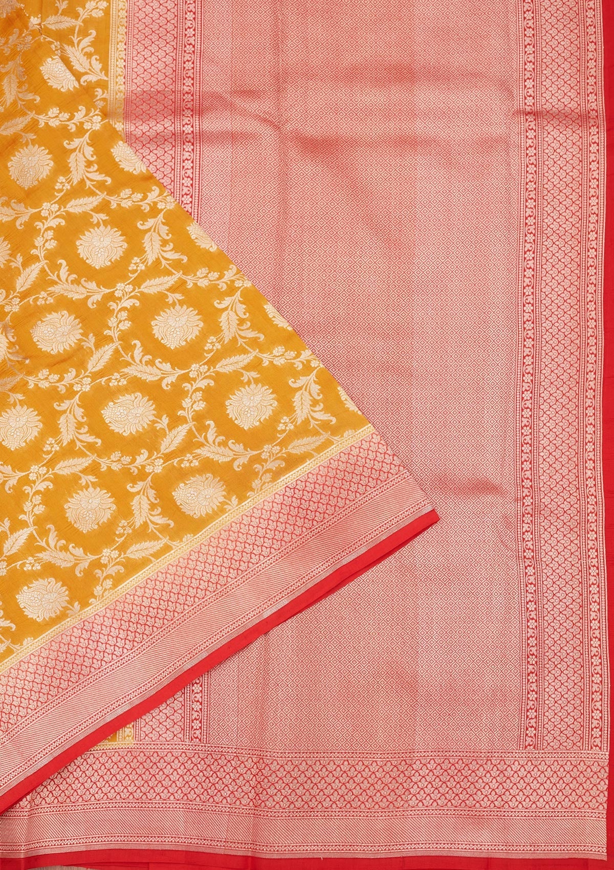 Yellow Zariwork Pure Silk Saree