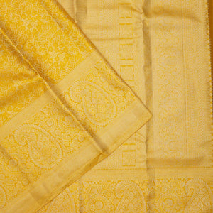 Yellow Zariwork Pure Silk Saree
