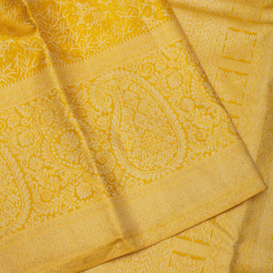 Yellow Zariwork Pure Silk Saree