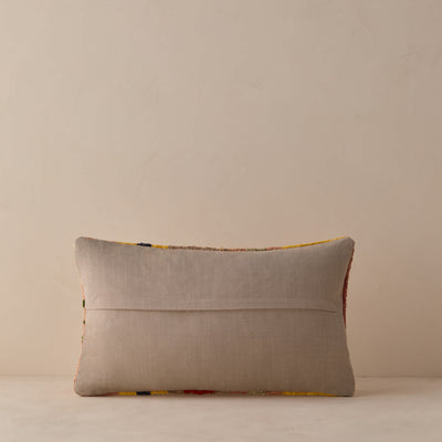 Vintage Lumbar Pillow No. 335, 12" x 20"