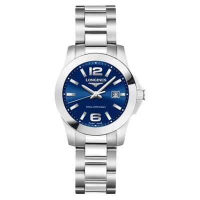 Longines Conquest Blue Dial Women 29.5mm