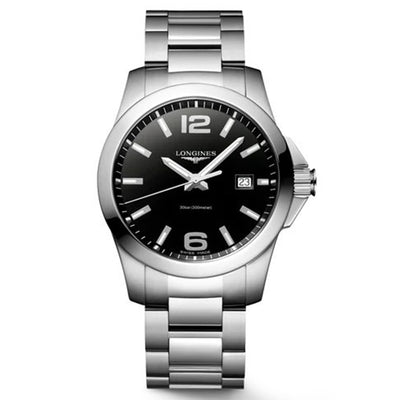 Longines Conquest Black dial Men 41mm