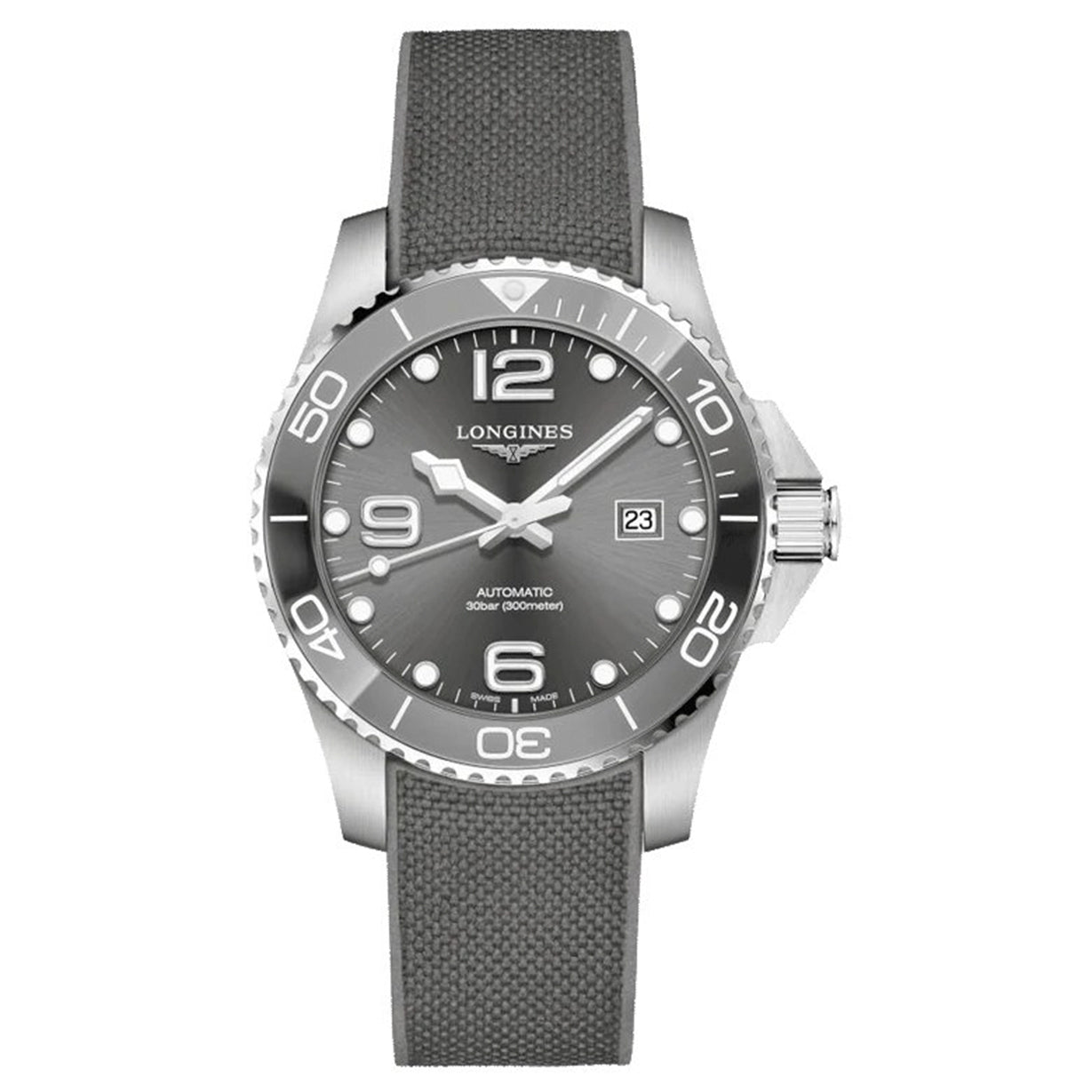 Longines Hydroconquest Sunray Grey Dial Men 43mm