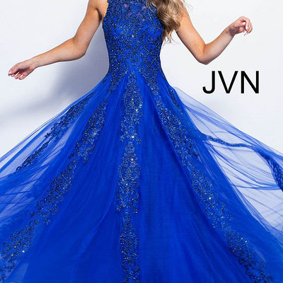 Tulle Sleeveless A-line Gown by Jovani 59046