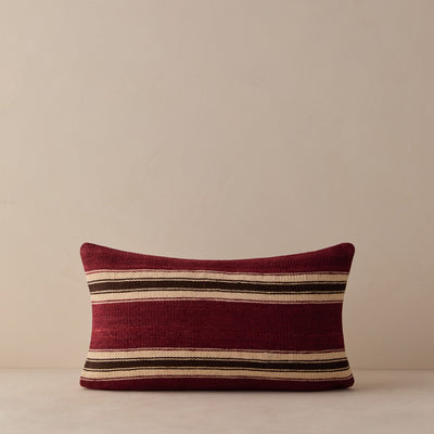 Vintage Lumbar Pillow No. 351, 12" x 20"